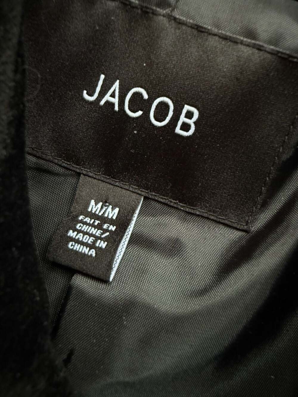 Jacob Black Y2K Velvet Double-Breasted Military Jacket with Gold Buttons Size Me - Picture 4 of 5
